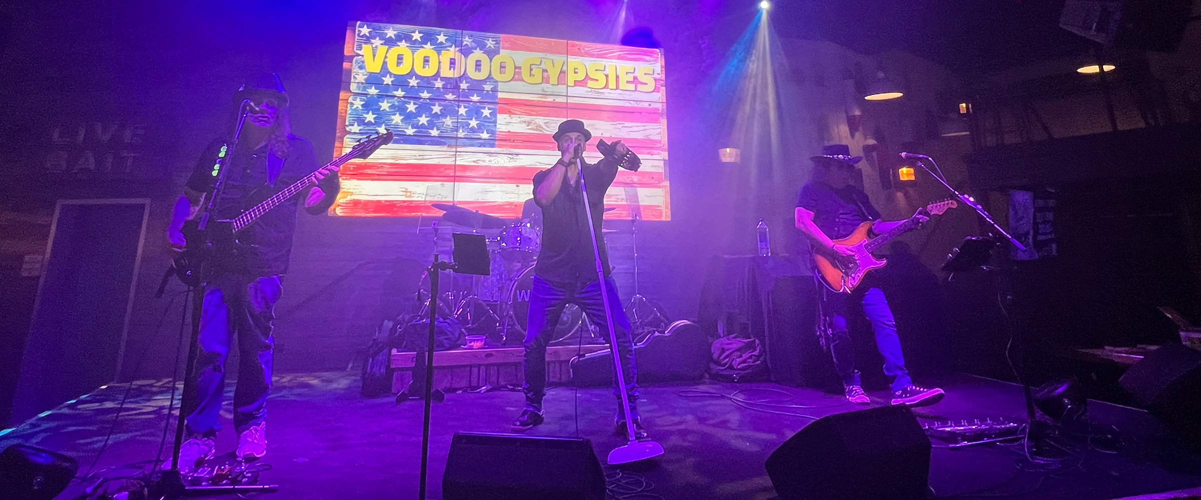 The Voodoo Gypsies - Classic rock cover band from Central Florida performing at The Wharf at Sunset Walk in May 2025.