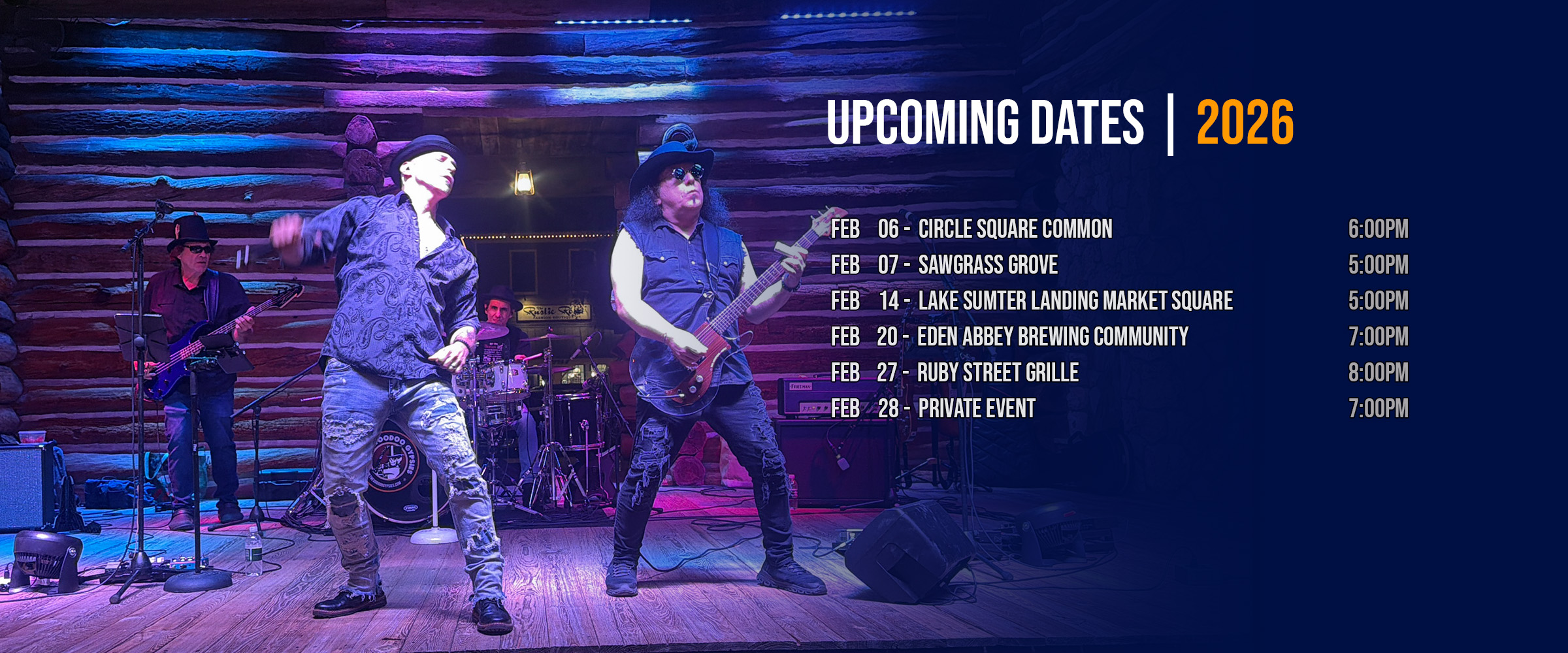 The Voodoo Gypsies - February 2026 performance schedule!